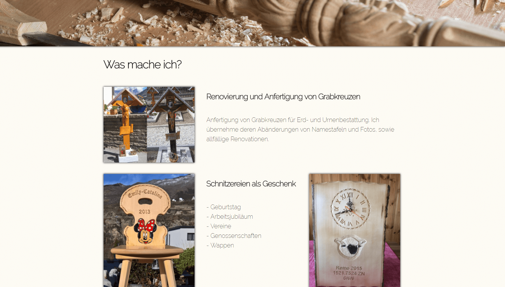 screenshot schnitzerei-kohlbrenner.ch